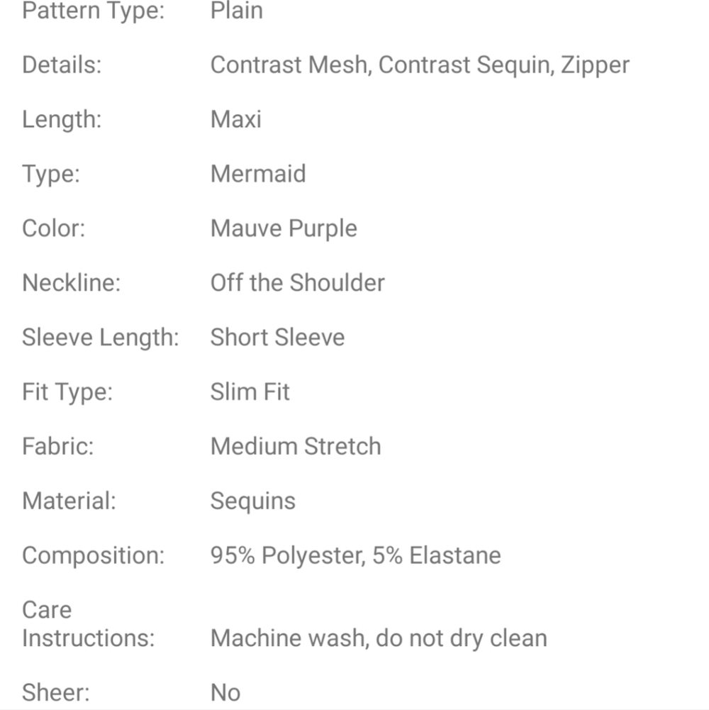 Mauve/Purple, Contrast Sequin and Contrast Mesh Mermaid Maxi Formal Gown - Picture 7 of 8